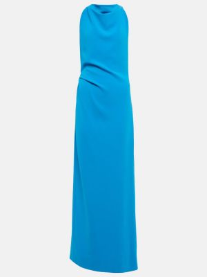 Vestido largo de crepé Proenza Schouler azul