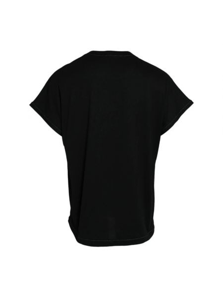 Camiseta de algodón de cuello redondo Dolce & Gabbana negro