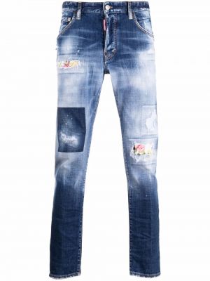 Nødlidende stretch jeans Dsquared2 blå