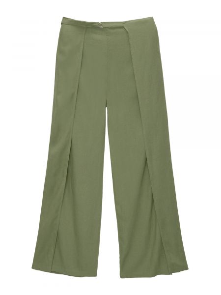 Pantalon en tissu Pull&bear vert
