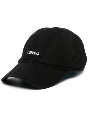 Cappello con visiera ricamato C2h4 nero