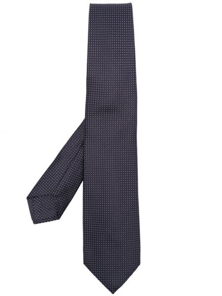 Жакардова копринена вратовръзка Barba синьо