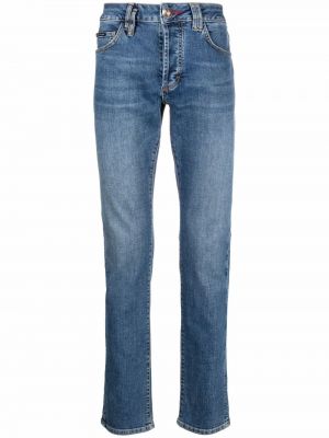 Straight leg jeans Philipp Plein blu