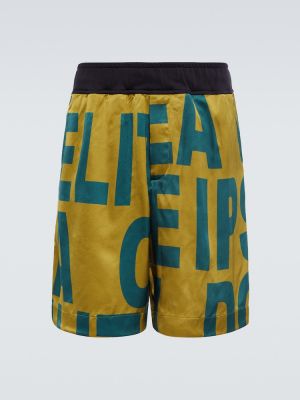 Pantalones cortos de tela jersey Dries Van Noten verde