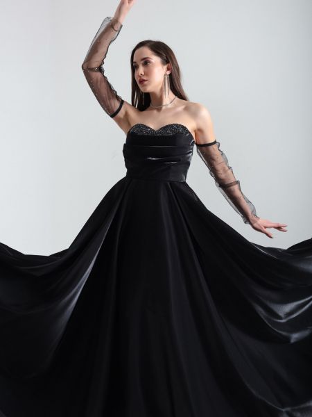 Sukienka wieczorowa tiulowa Lafaba czarna