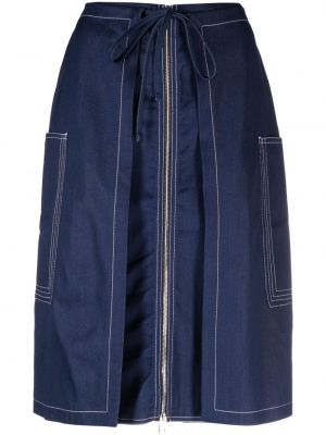 Džínsová sukňa Sunnei modrá