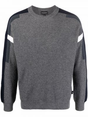 Пуловер Emporio Armani сиво
