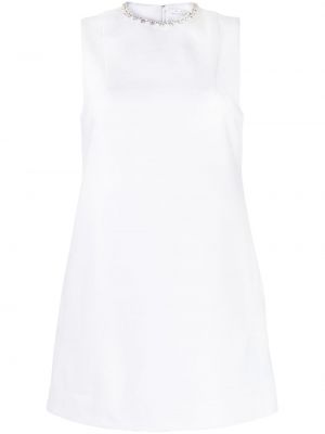 Křišťálové mini šaty se srdcovým vzorem Area bílé