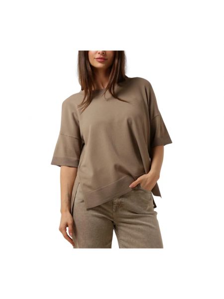 Basic-t-shirt Selected Femme braun