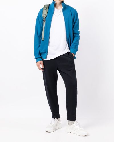 Pantalones de chándal con bordado Armani Exchange azul