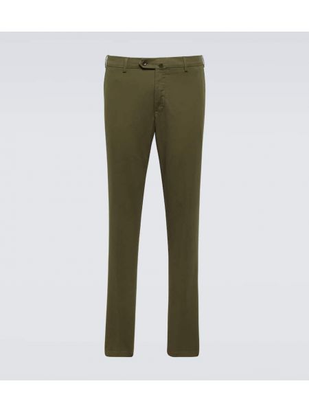 Pantalones chinos de algodón Loro Piana verde