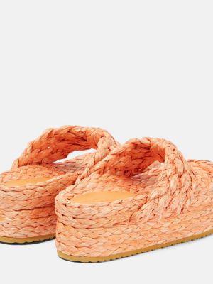 Sandále na platforme Dodo Bar Or oranžová