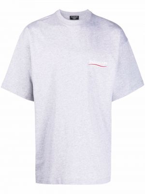 T-shirt mit print Balenciaga grau