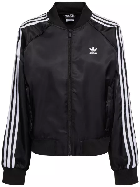 Relaxed fit jakke Adidas Originals sort