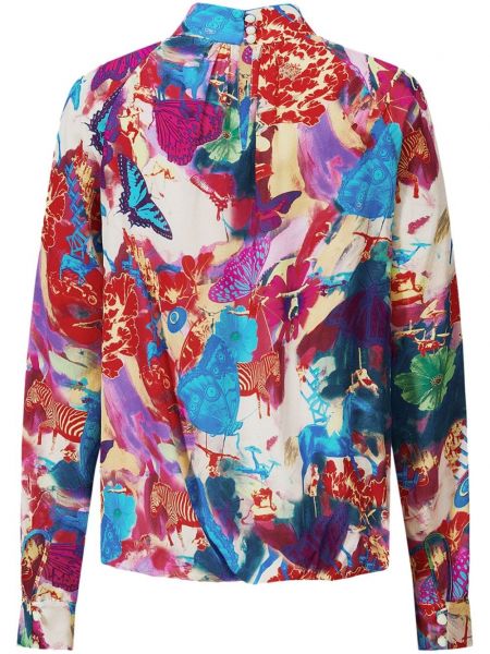 Bluse mit print Shanghai Tang