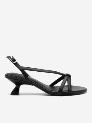Kožené sandály Simple černé