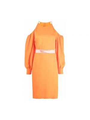 Sukienka z wiskozy Stella Mccartney pomarańczowa