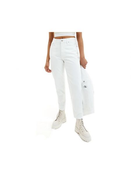 Spodnie Calvin Klein białe