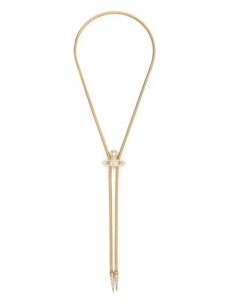 Ogrlica sa zmijskim uzorkom Vivienne Westwood zlatna
