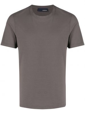 T-shirt con scollo tondo Lardini grigio