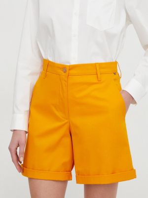 Панталон с висока талия Tommy Hilfiger оранжево