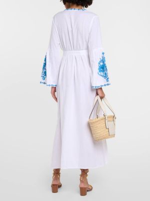 Vestido midi de lino de algodón Melissa Odabash