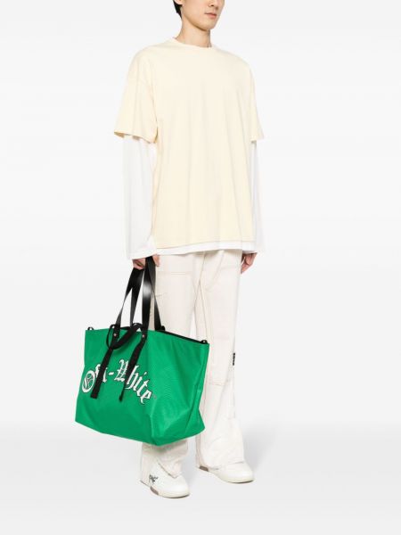 Tīkliņa shopper soma Off-white