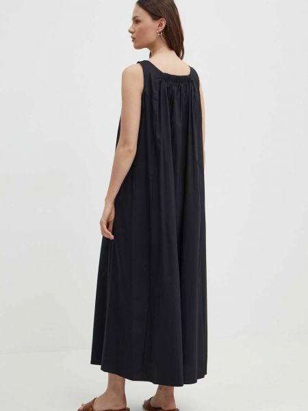 Sukienka długa oversize United Colors Of Benetton czarna