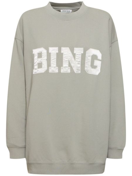 Sweatshirt aus baumwoll Anine Bing grün