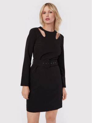 Priliehavé šaty Fracomina čierna