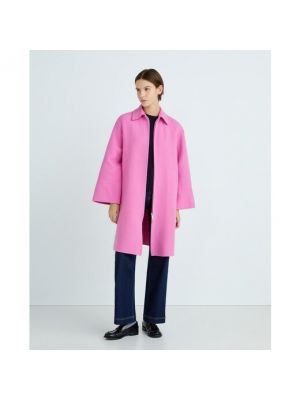 Abrigo de lana reversible Emporio Armani rosa