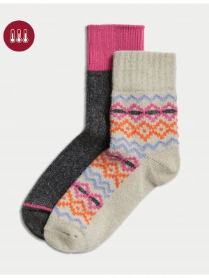 Hedvábné ponožky Marks & Spencer béžové