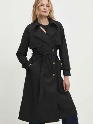 Palton cu nasturi cu nasturi Answear Lab negru