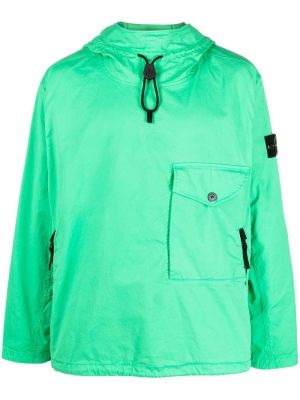 Hoodie Stone Island grön