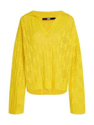 Пуловер Karl Lagerfeld жълто
