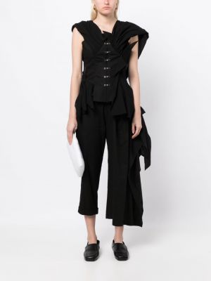 Asymetrické kalhoty Yohji Yamamoto černé