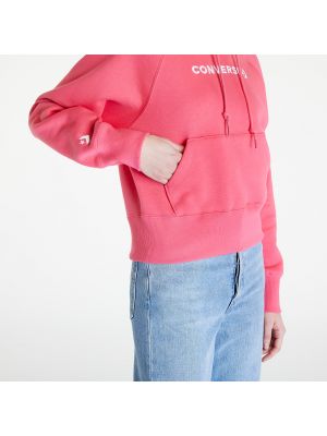 Fleece pullover Converse ροζ