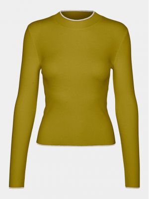 Slim fit priliehavý sveter Vero Moda žltá
