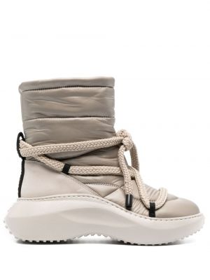 Prošívané sněžné boty Vic Matie bílé