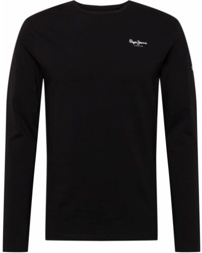 Βασικό μπλουζάκι Pepe Jeans μαύρο