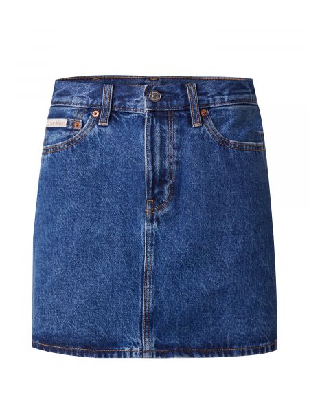 Denimnederdel Calvin Klein Jeans blå