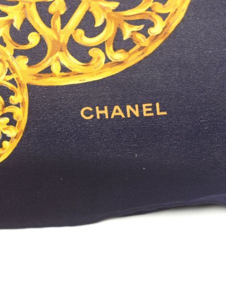 Jedwabna szal z nadrukiem Chanel Pre-owned