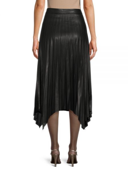 Асимметричная юбка миди T Tahari черная