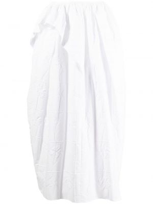 Ασύμμετρη midi φούστα Cecilie Bahnsen λευκό