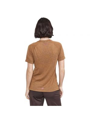 Шерстяная футболка Craft коричневая