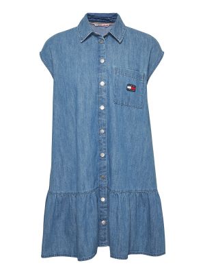 Φόρεμα σε στυλ πουκάμισο Tommy Jeans μπλε