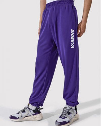Спортивные штаны оверсайз Togoshi фиолетовые