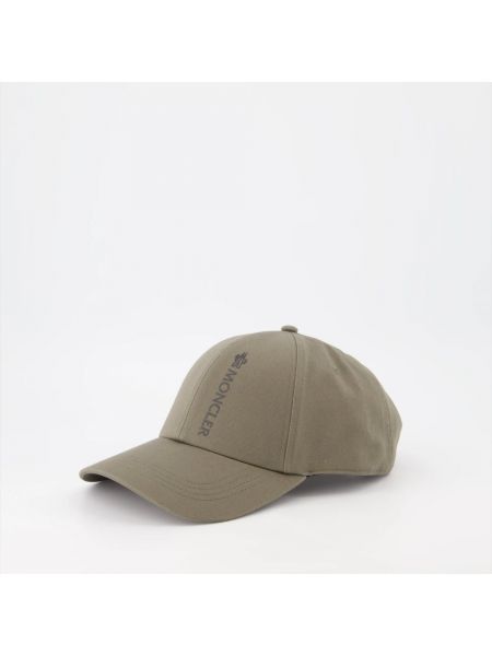 Cappello con visiera di cotone Moncler verde