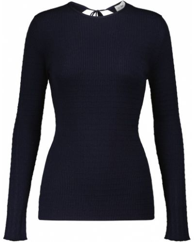 Пуловер Victoria Beckham синьо