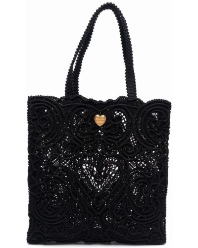 Τσάντα shopper με δαντέλα Dolce & Gabbana